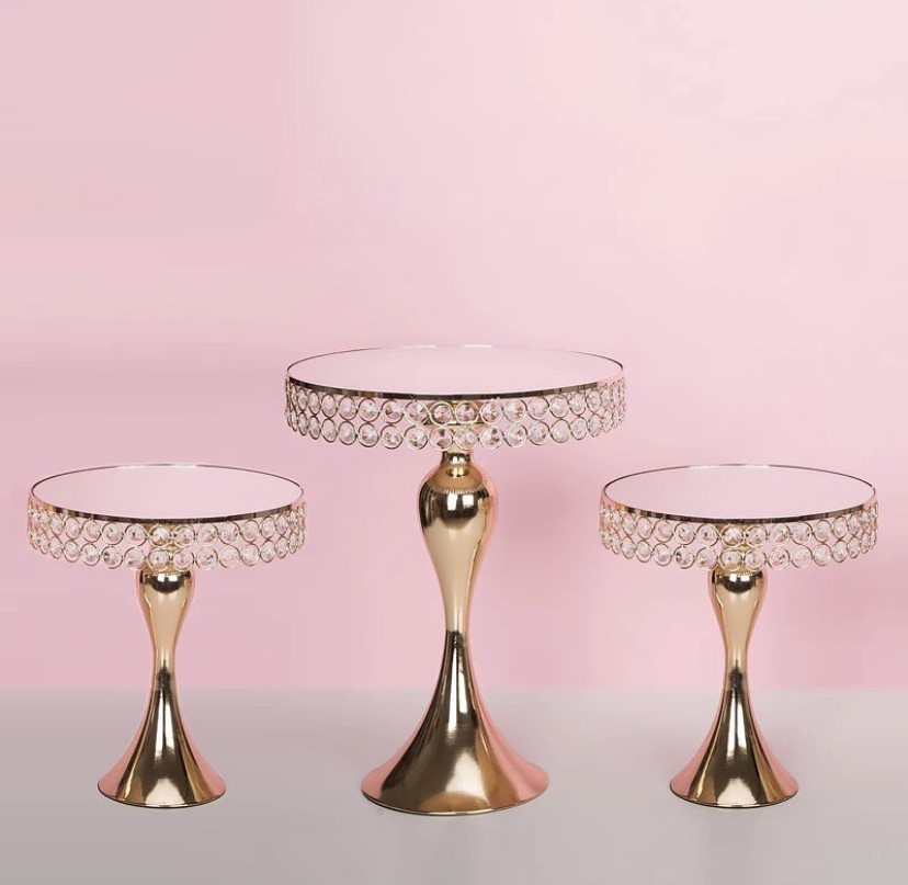 Perfect Gold & Diamond Cake Stands